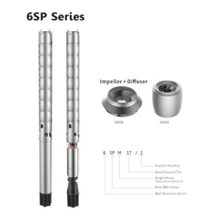6SP Stainless Steel Submersible Multistage Pump