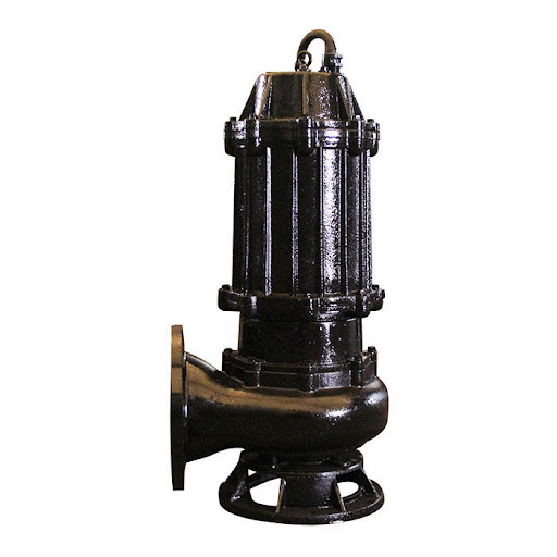 Large flow cutting submersible sewage pump